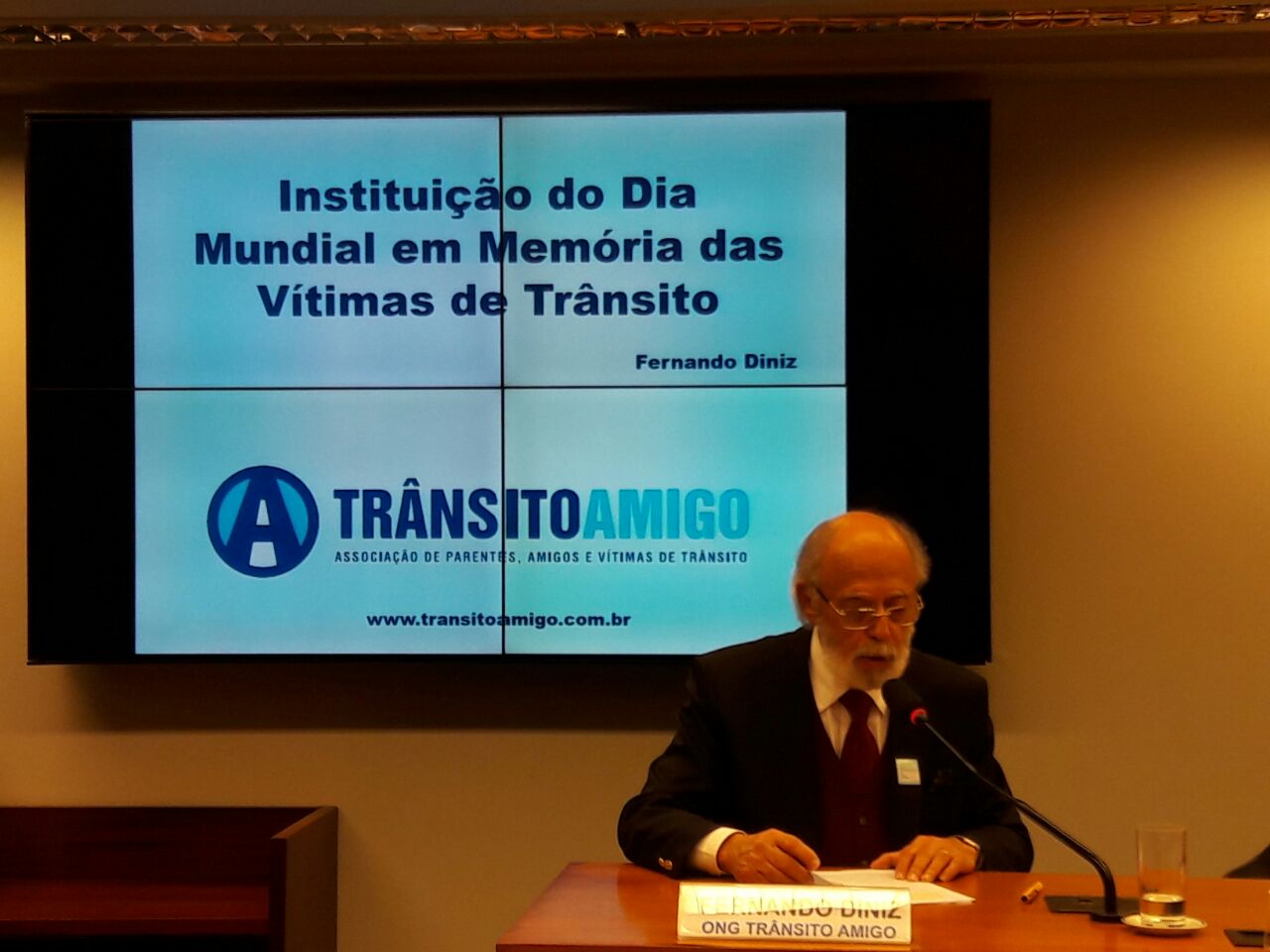Audiência Pública para debater a Instituição do Dia Nacional de Mobilização em Memória das Vítimas do Trânsito